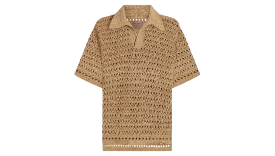 Woven T-shirt - Beige