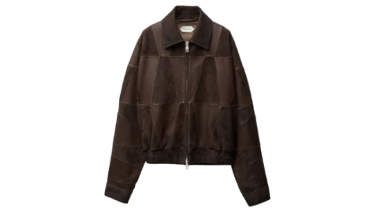 Leather Blouson - Brown