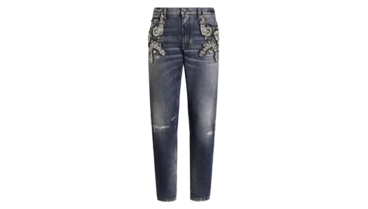 Embellished Jeans - Blue