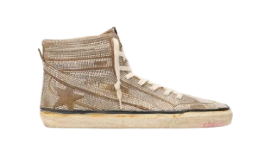 Francy Penstar LAB in Black Canvas with Multicolor Rhinestones