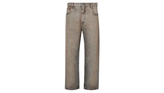 Overdyed Long Jeans - Grey