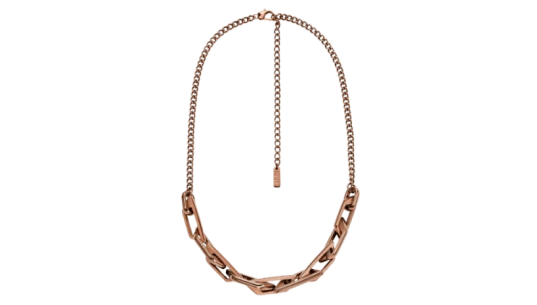 Stainless Steel Chain Necklace - Bronze