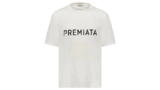 Cotton T-Shirt with Print - Black/White