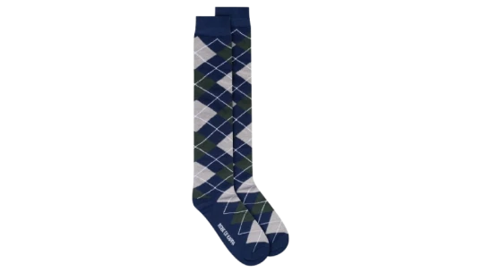 Argy Socks - Blue Iris/Grey Frost/Green June/White Natural