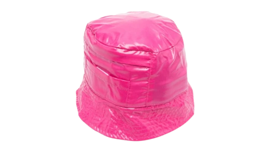 Pocket-Detail Bucket Hat - Hot Pink
