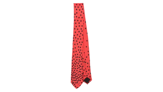 Polka-Dot Silk Tie - Red