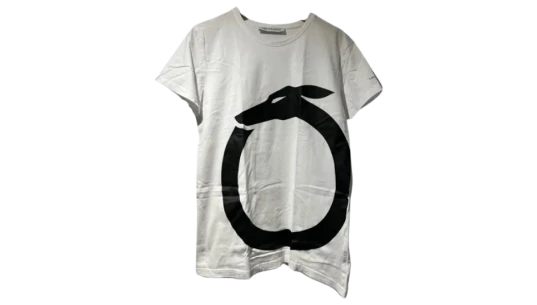 Greyhound Logo T-Shirt - White/Black Pre-Owned