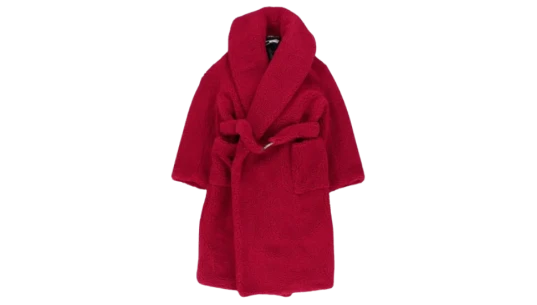 Faux Fur Coat - Red