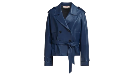 Short Nappa Trench - Blue
