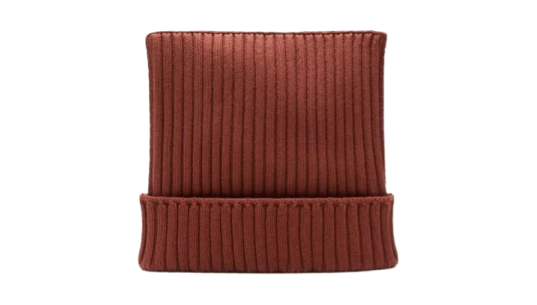 Ribbed Beanie - Terracotta Red