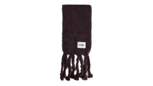 Fringed Scarf - Dark Brown