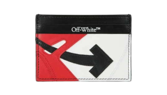 Out of Office Sneaker Card Case - Black/Red/White