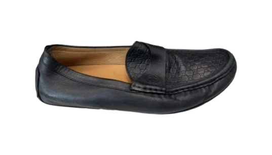 Leather Flats - Black Pre-Owned