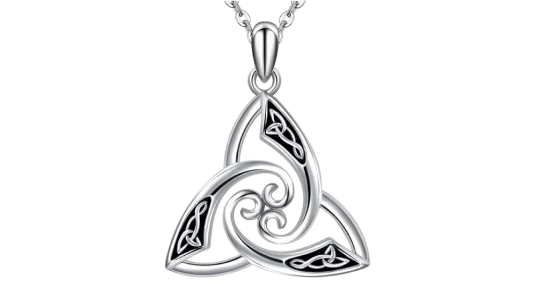 Trinity Celtic Knot Necklace - 925 Sterling Silver