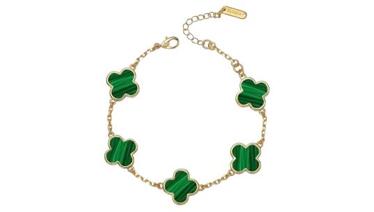 Mother of Pearl Clover Bracelet - Gold