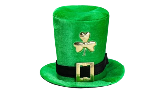 St.Patrick's Day Irish Shamrock Top Hat - Green