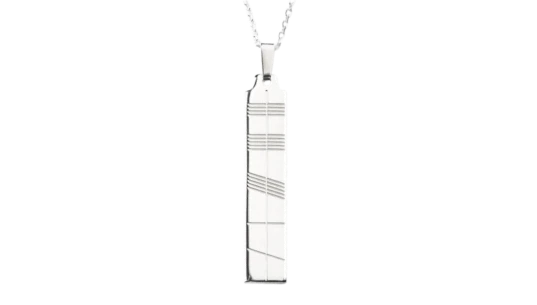 Ogham Silver Pendant - Large
