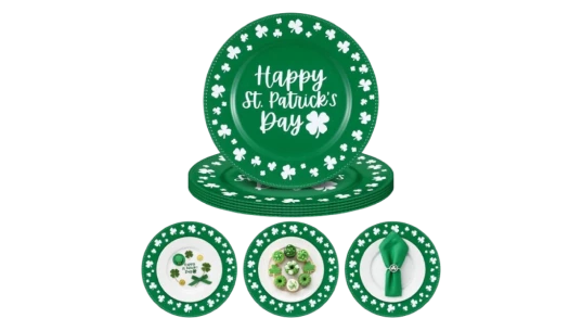 St. Patrick’s Day Plastic Charger Plates 6 Pack