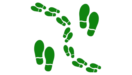 Leprechaun Footprint Floor Decals Stickers 25 Pack