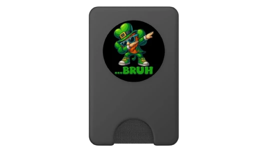 Funny Dabbing Leprechaun PopSocket - Black/Multicolor