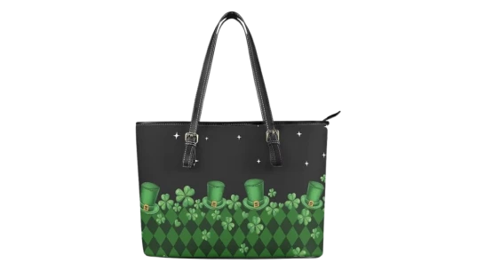 St. Patrick’s Day Tote Bag - Black/Green