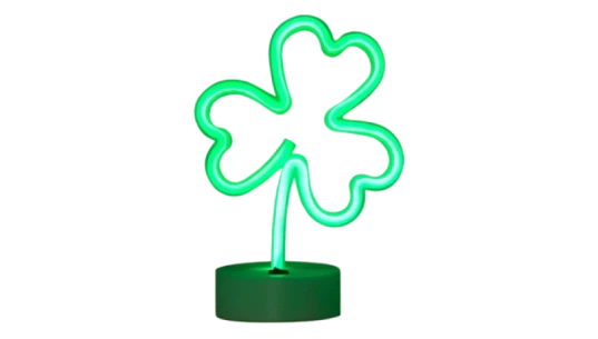 Clover Shaped Neon Sign Light - Green