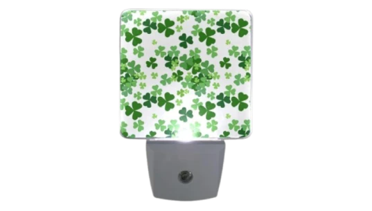 Green Lucky Clover Plug-in Night Light