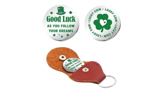 Shamrock Keepsake Stainless Steel Coin