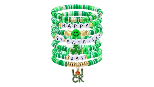 St. Patrick's Day Bracelets 6 Pack - Multicolor