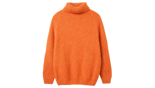 Stitch Detail Roll Neck Jumper - Burnt Orange