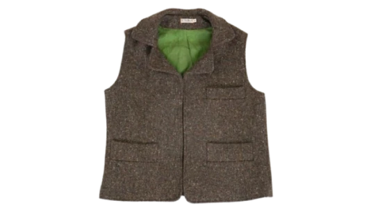 Irish Tweed Gilet - Brown