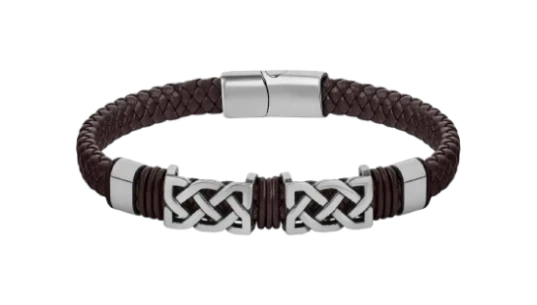 Celtic Knot Leather Bracelet