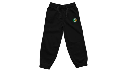 Signature Clover Sweatpants Joggers - Sports Grey