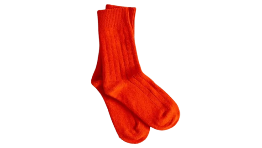 Cashmere Socks - Orange