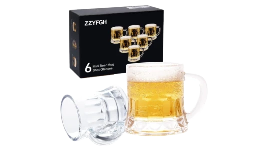 Mini Beer Shot Glasses Set Of 6