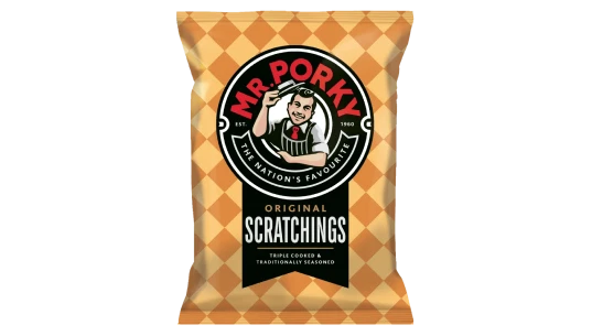 Mr. Porky Pork Scratchings 16g 6 Pack
