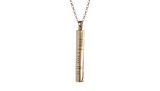 Ogham Dóchas Pendant Gold - Solid 14ct Yellow Gold