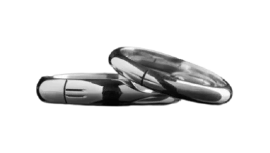 Ogham Ring Court 4mm - 9ct White Gold