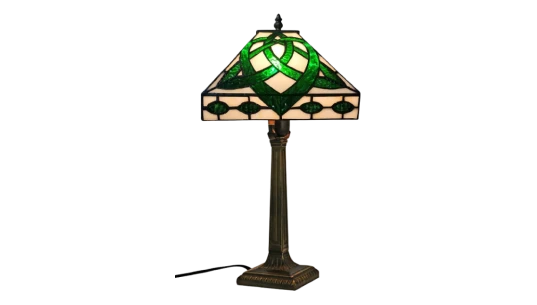 Celtic 17500 Lumens UL Tiffany Style Lamp - Green/Black/White