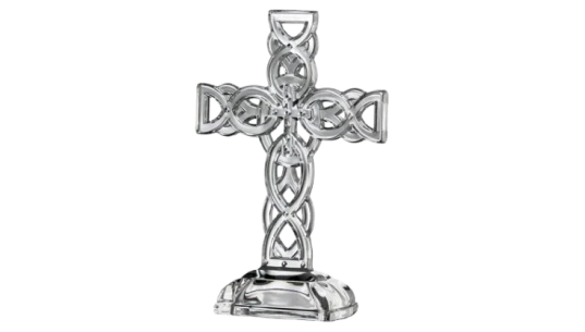 Celtic Design Glass Cross