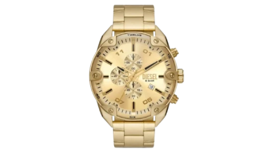 Dz4608 Spiked 49mm - Stainless Steel/Gold-Tone
