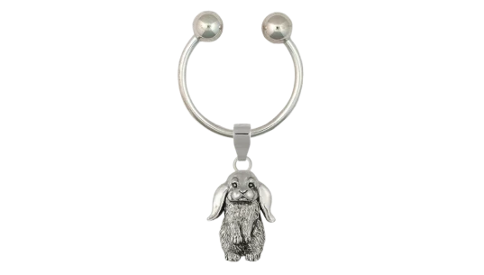 Handmade Bunny Key Ring - Sterling Silver