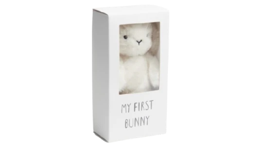 Bunny Soft Toy Gift Box - White