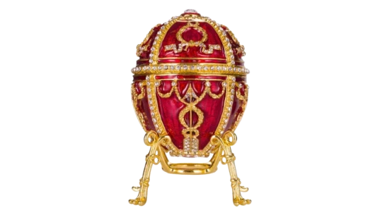  Imperial Rosebud Easter Egg - Red Pre-Owned