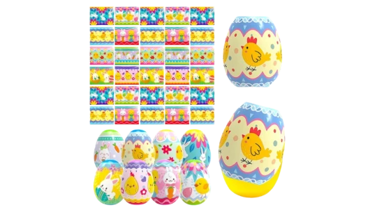 Easter Eggs Shrink Wraps 50 Pieces - Multicolor