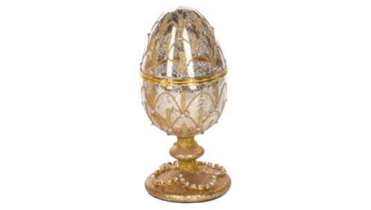 Valentina Fabergé Egg Decoration - Gold