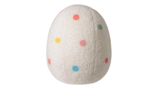 Egg Shaped Easter Throw Pillow - Blue