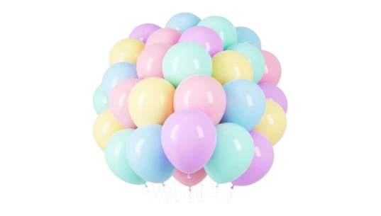 Balloons Set Of 66 - Pastel Multicolor