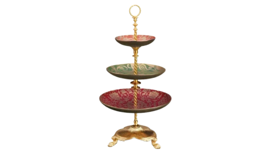 Fortuny 3-Tier Server - Red/Multicolour