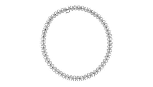 Marchesa Flower Necklace - Silver Stone/Sterling Silver